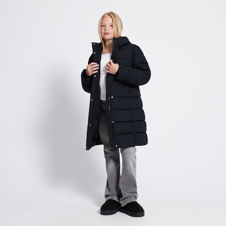 Long puffer jacket "Penny Star" Black